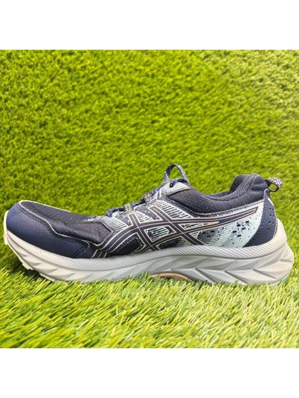 Asics Gel-Venture 9 Womens Size 7.5 Navy Gray Athletic Running Shoes Sneakers